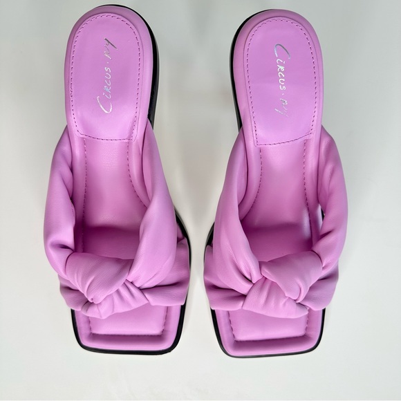 Circus Sam Edelman Sim Pink Square Toe Heel Sandal - Picture 3 of 15